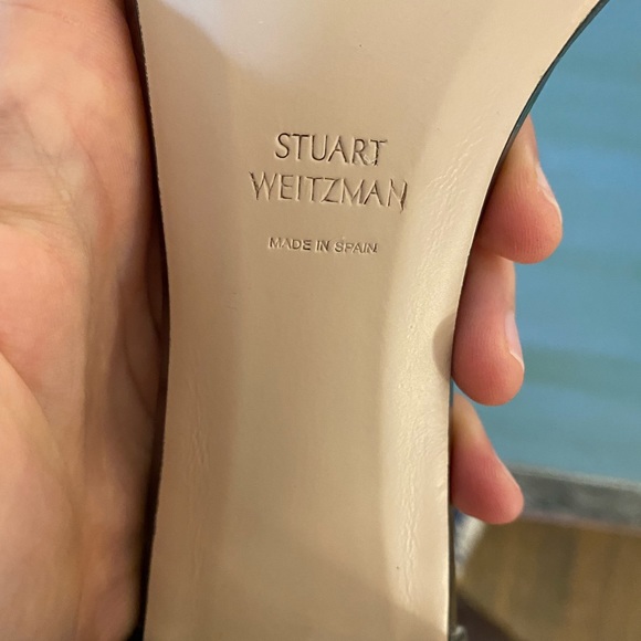 Stuart Weitzman pewter glass block heel - Picture 4 of 5
